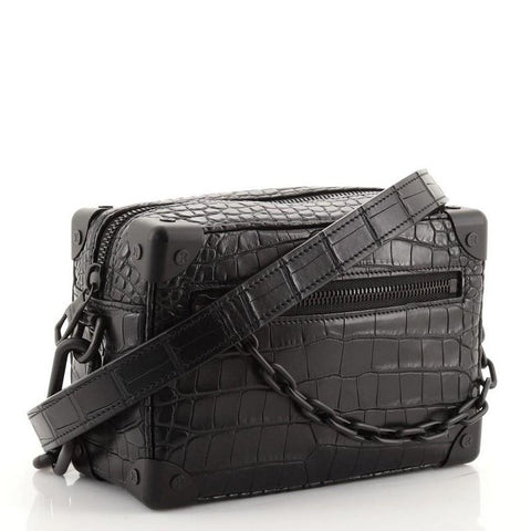 Louis Vuitton Alligator Mini Soft Trunk Black