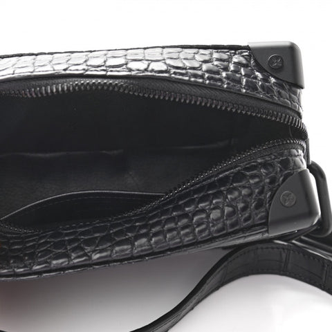 Louis Vuitton Alligator Mini Soft Trunk Black